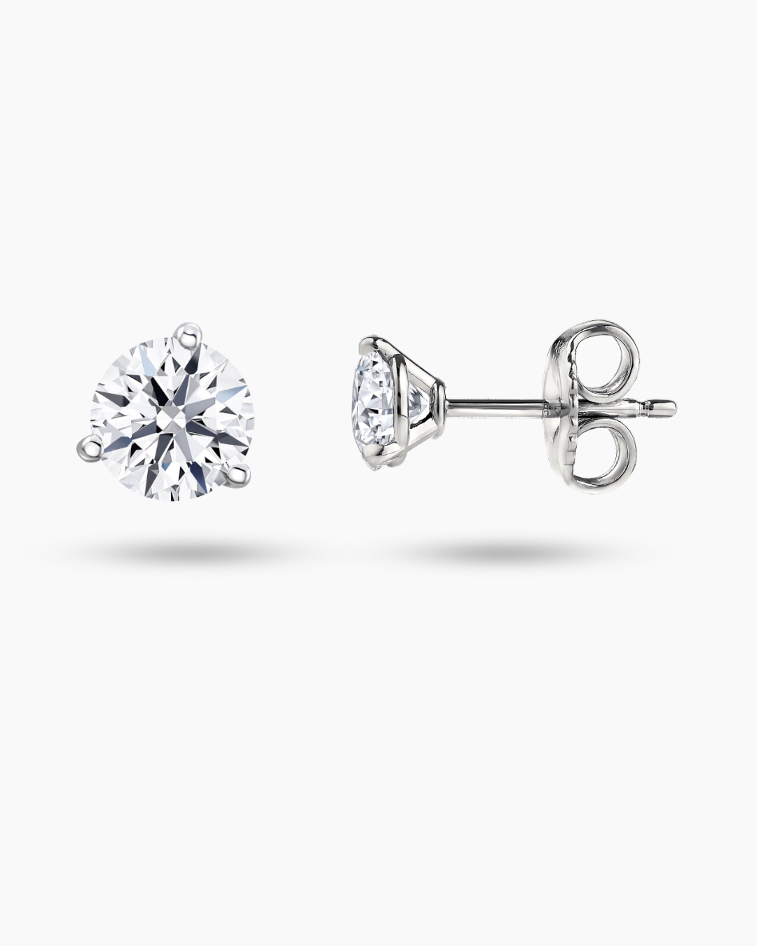 14KT WG 1.5ct Lab Grown Diamond Martini set Earring