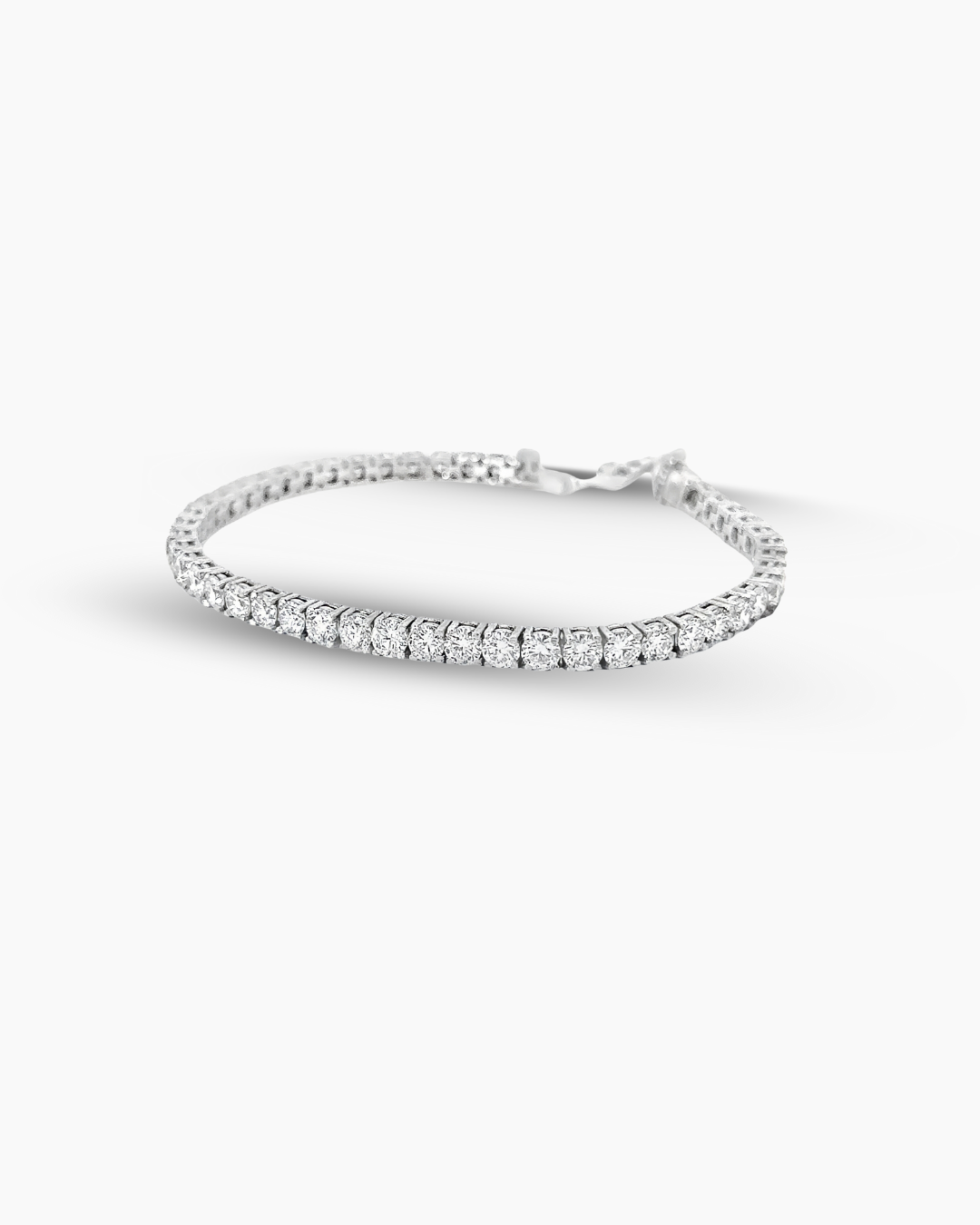 10KT NATURAL DIAMOND TENNIS BRACELET