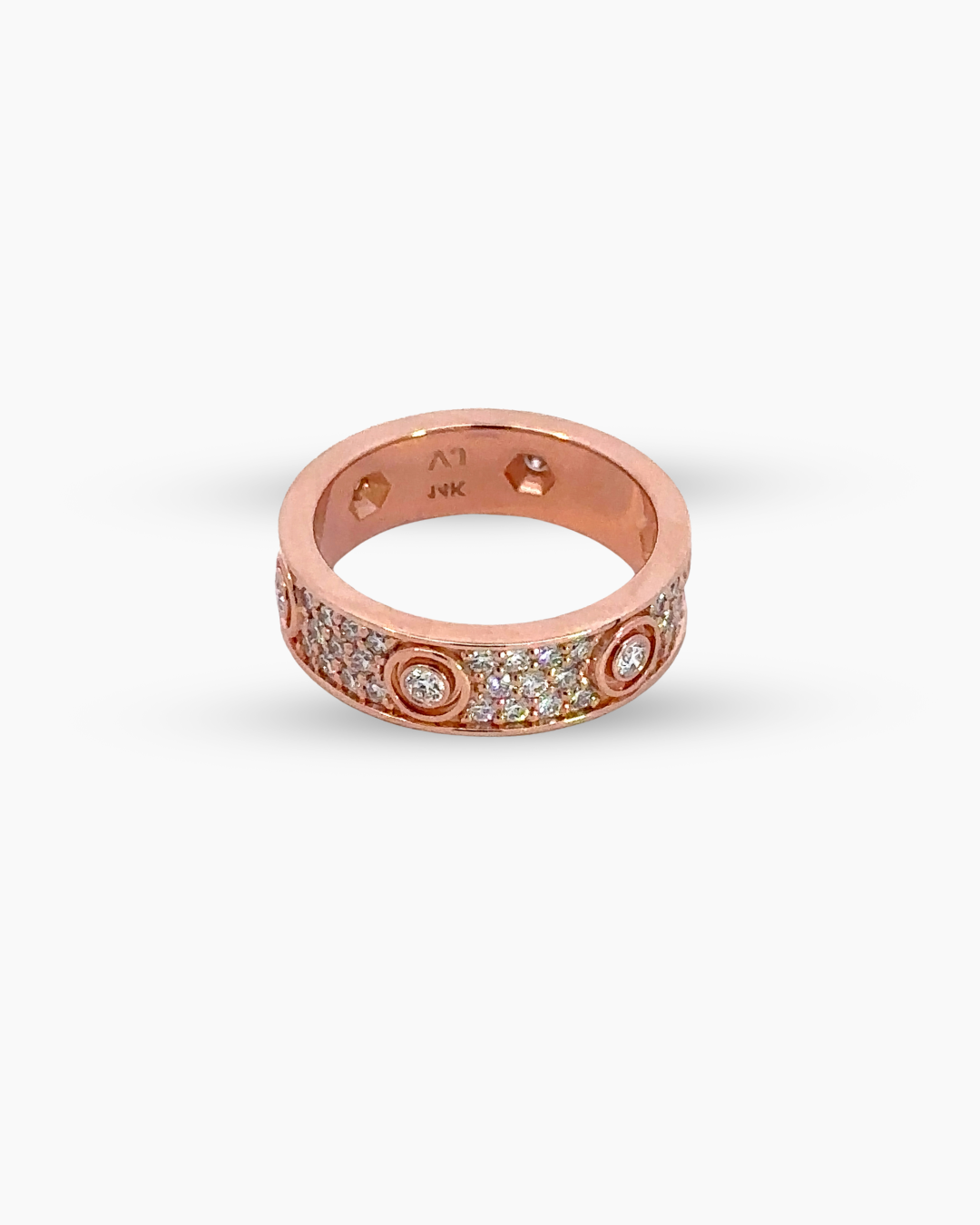 14KT ROSE GOLD LAB DIAMOND BAND