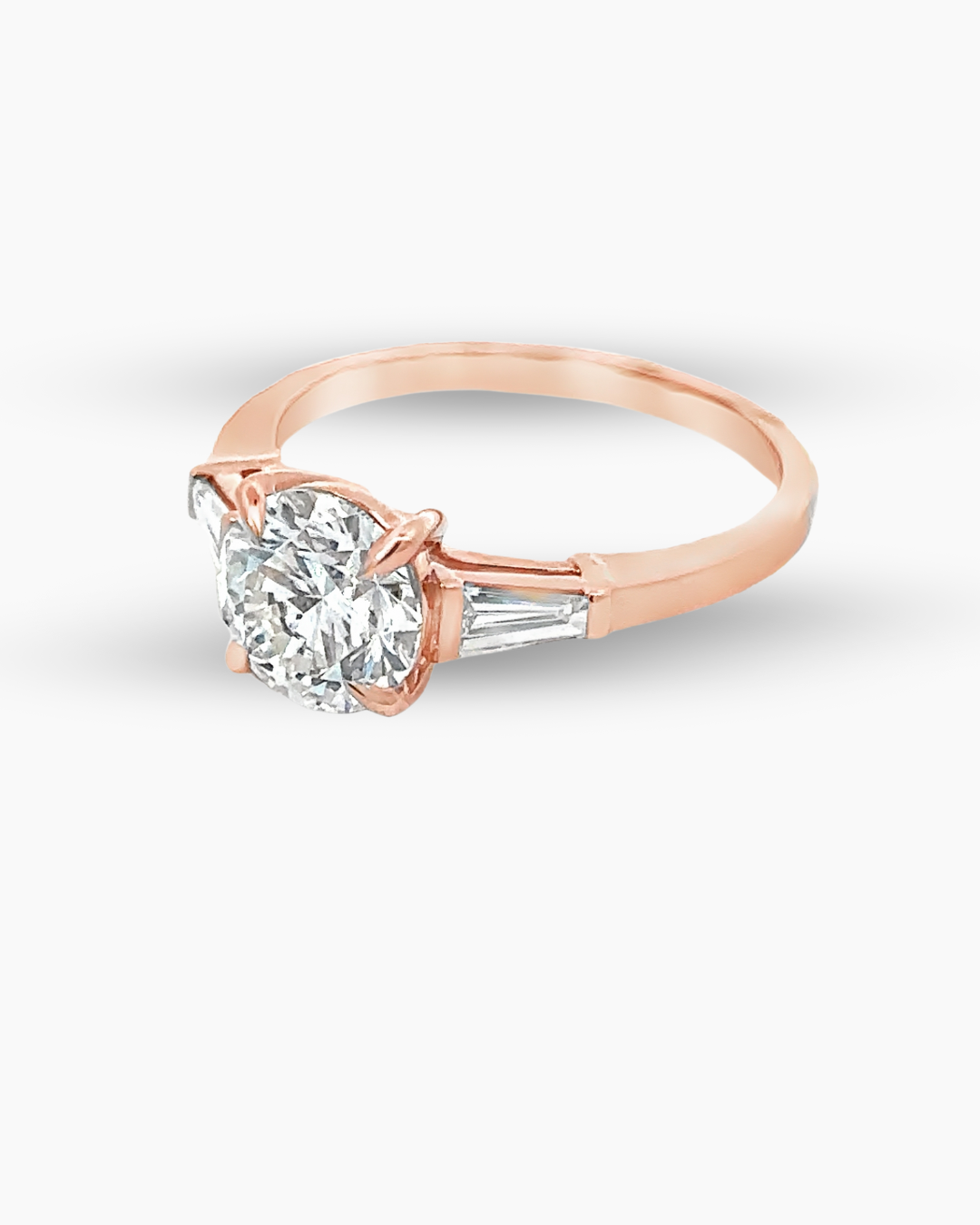 14KT ROSE GOLD 1.76 CT DIAMOND RING
