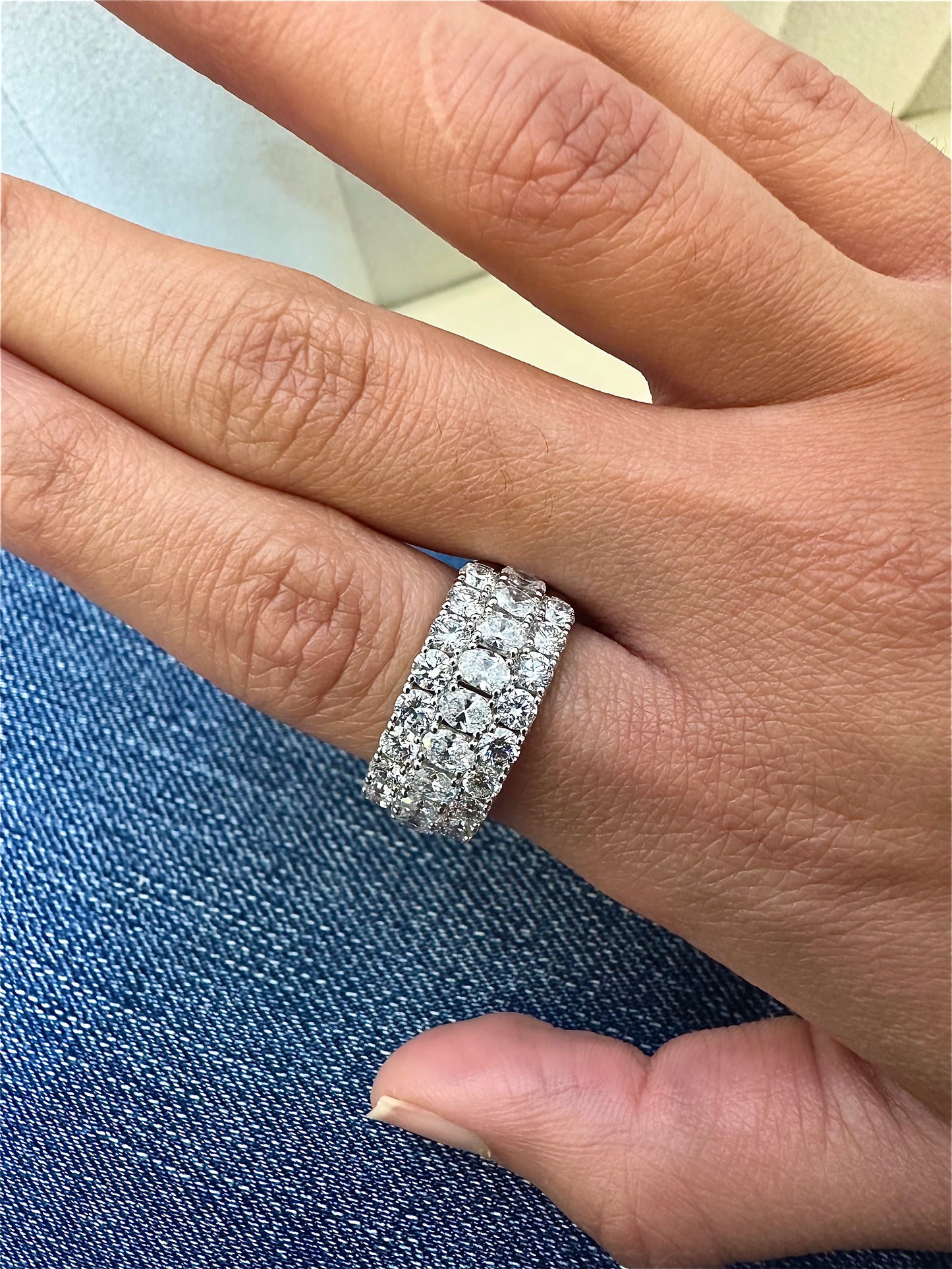 14KT ROUND AND OVAL BAND