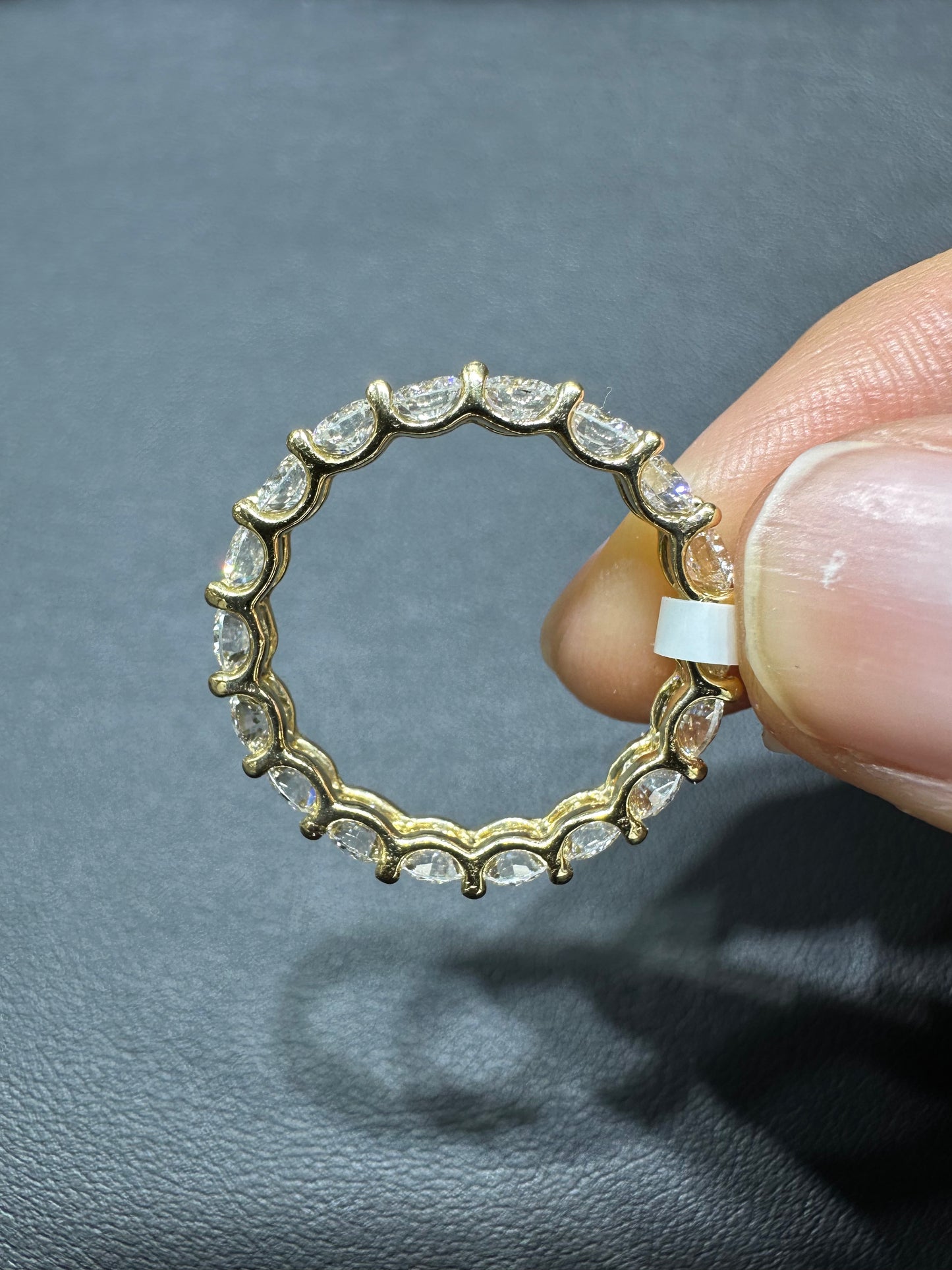 14KT YELLOW GOLD LABGROWN ETERNITY BAND