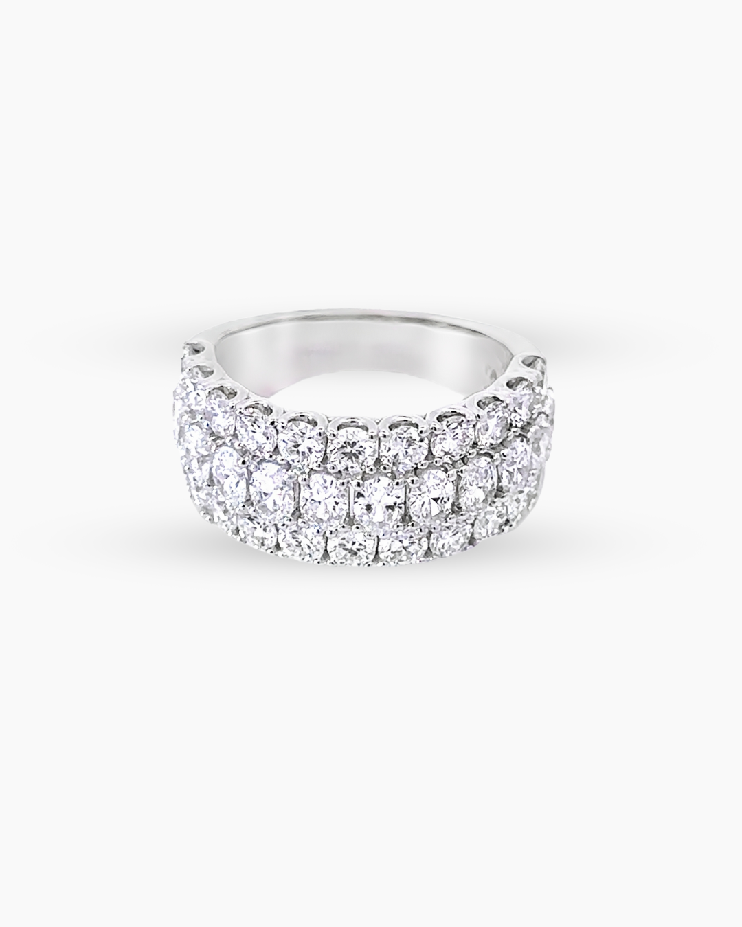 14KT ROUND AND OVAL BAND