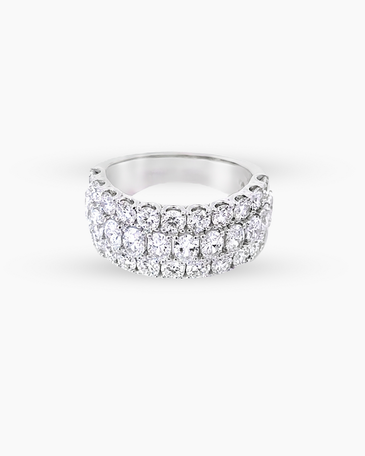 14KT ROUND AND OVAL BAND