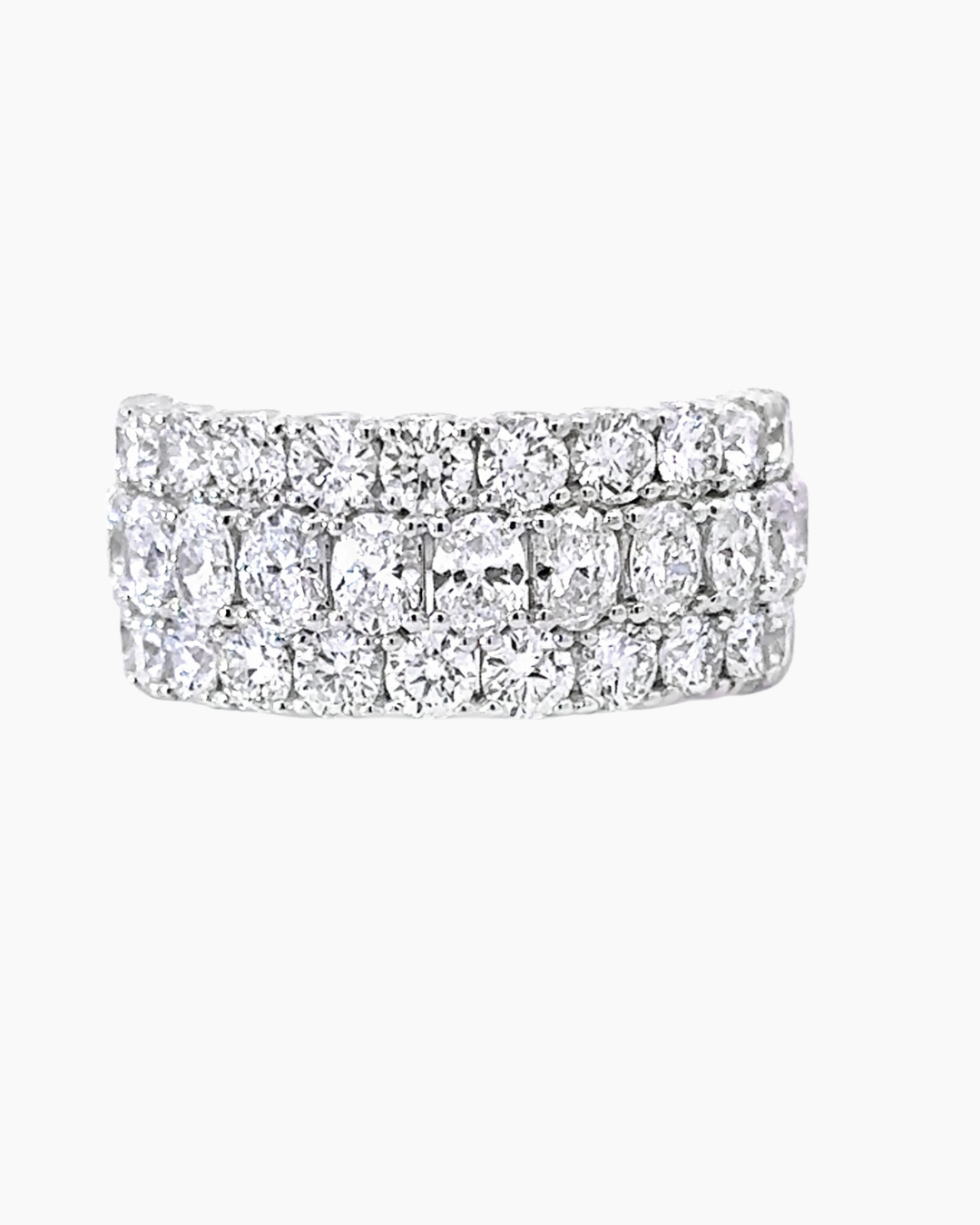 14KT ROUND AND OVAL BAND