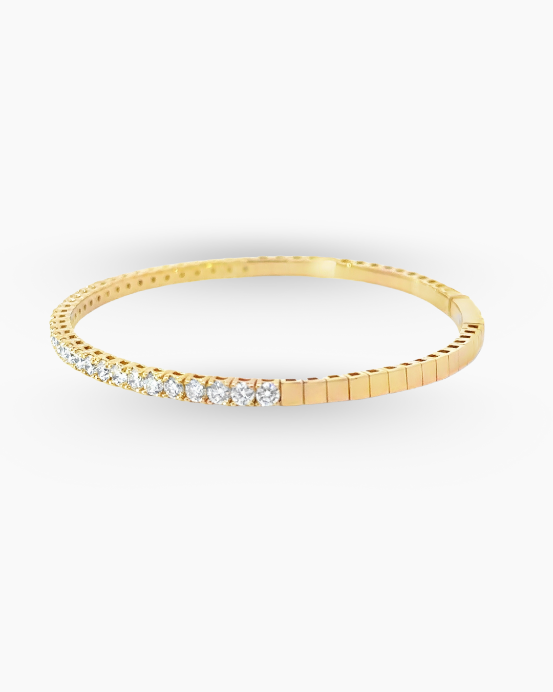14KT YELLOW GOLD LABGROWN BANGLE