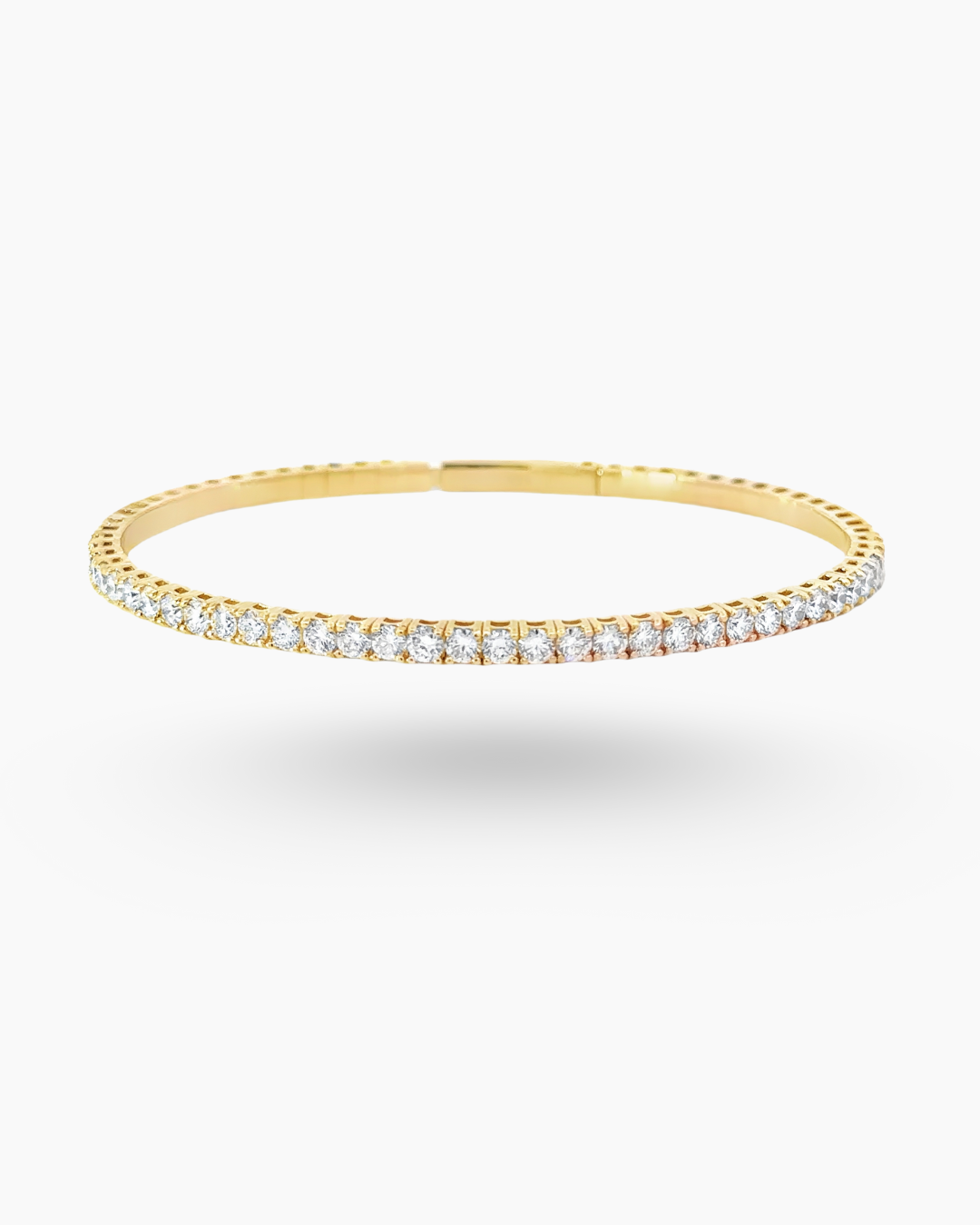 14KT YELLOW GOLD LABGROWN BANGLE