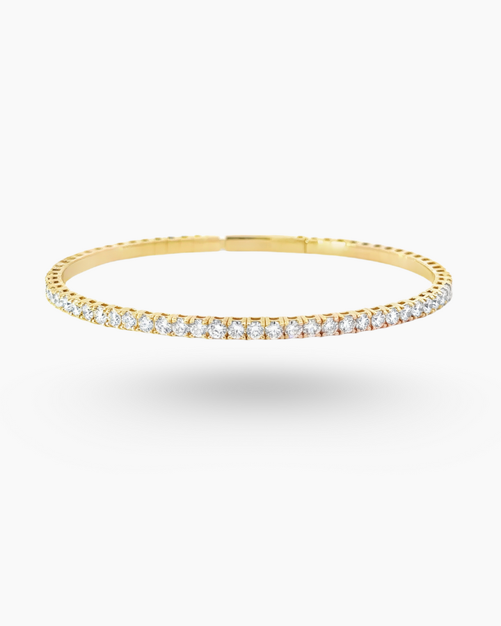14KT YELLOW GOLD LABGROWN BANGLE