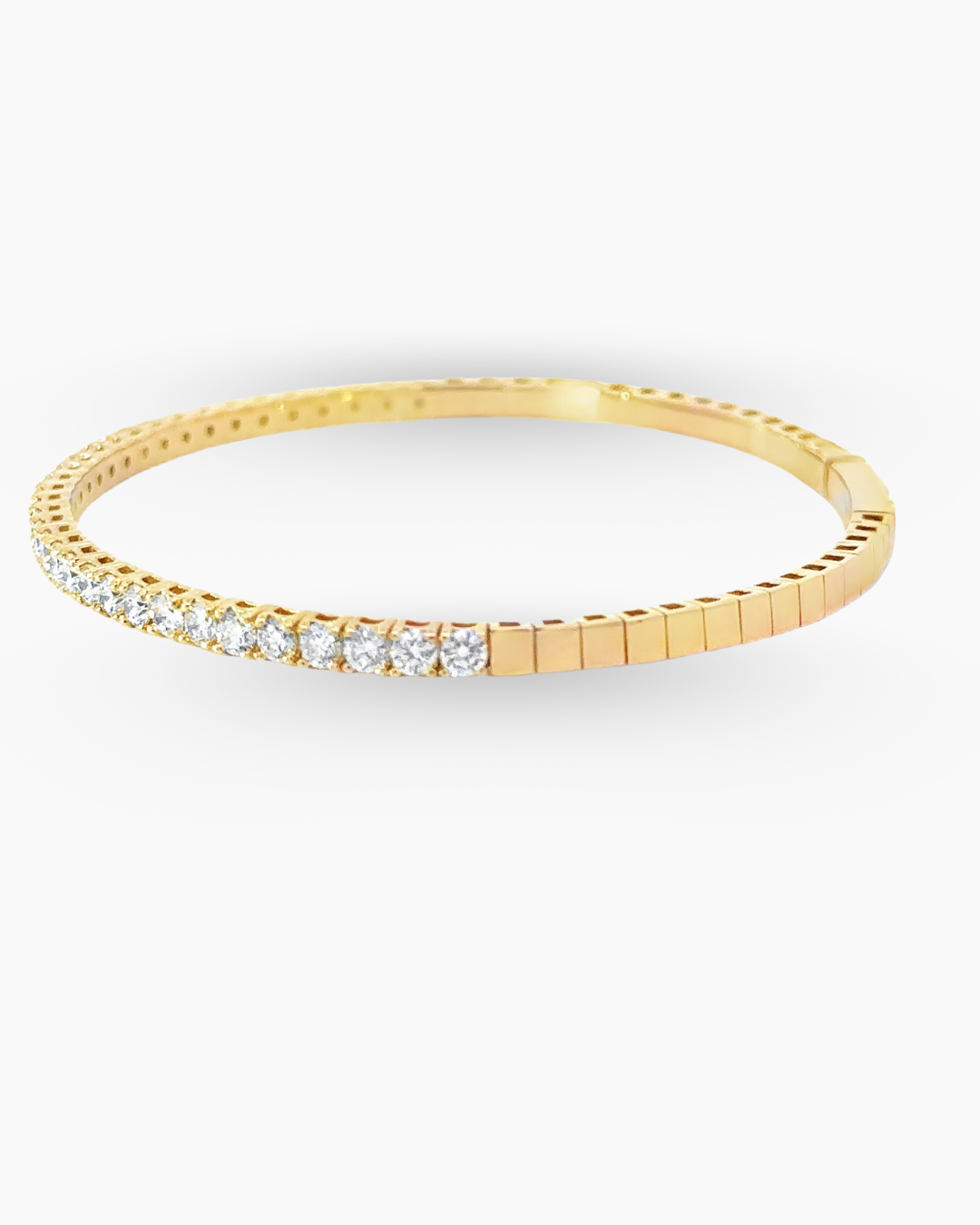 14KT YELLOW GOLD LABGROWN BANGLE