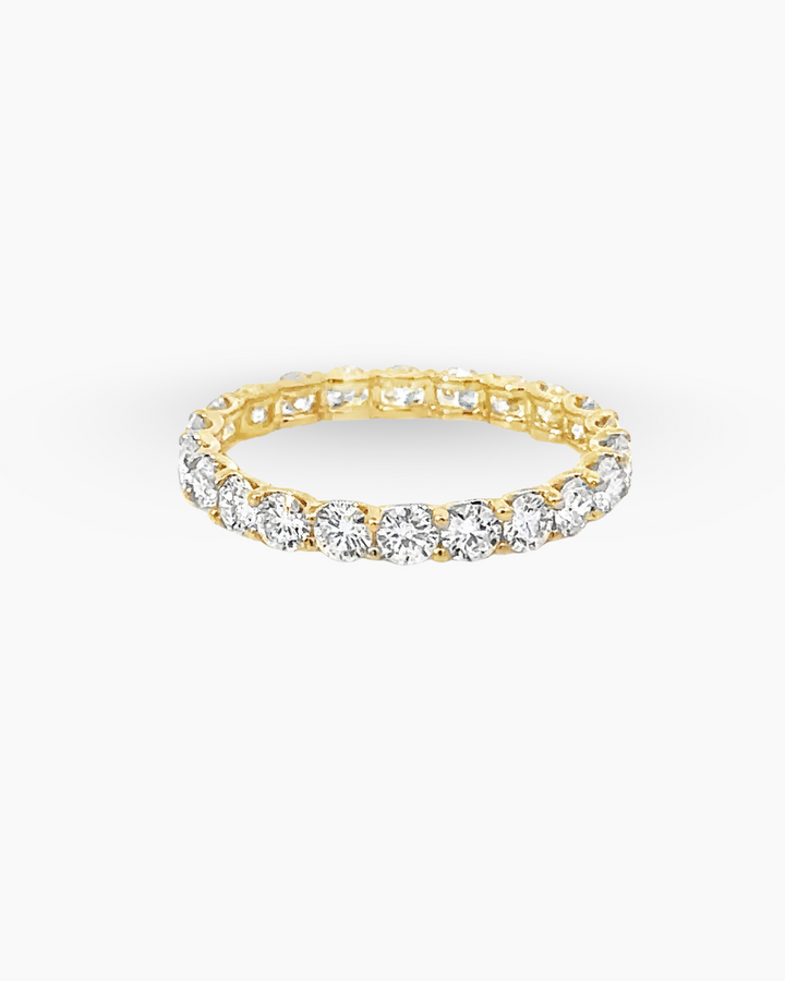 14KT YELLOW GOLD LABGROWN ETERNITY BAND