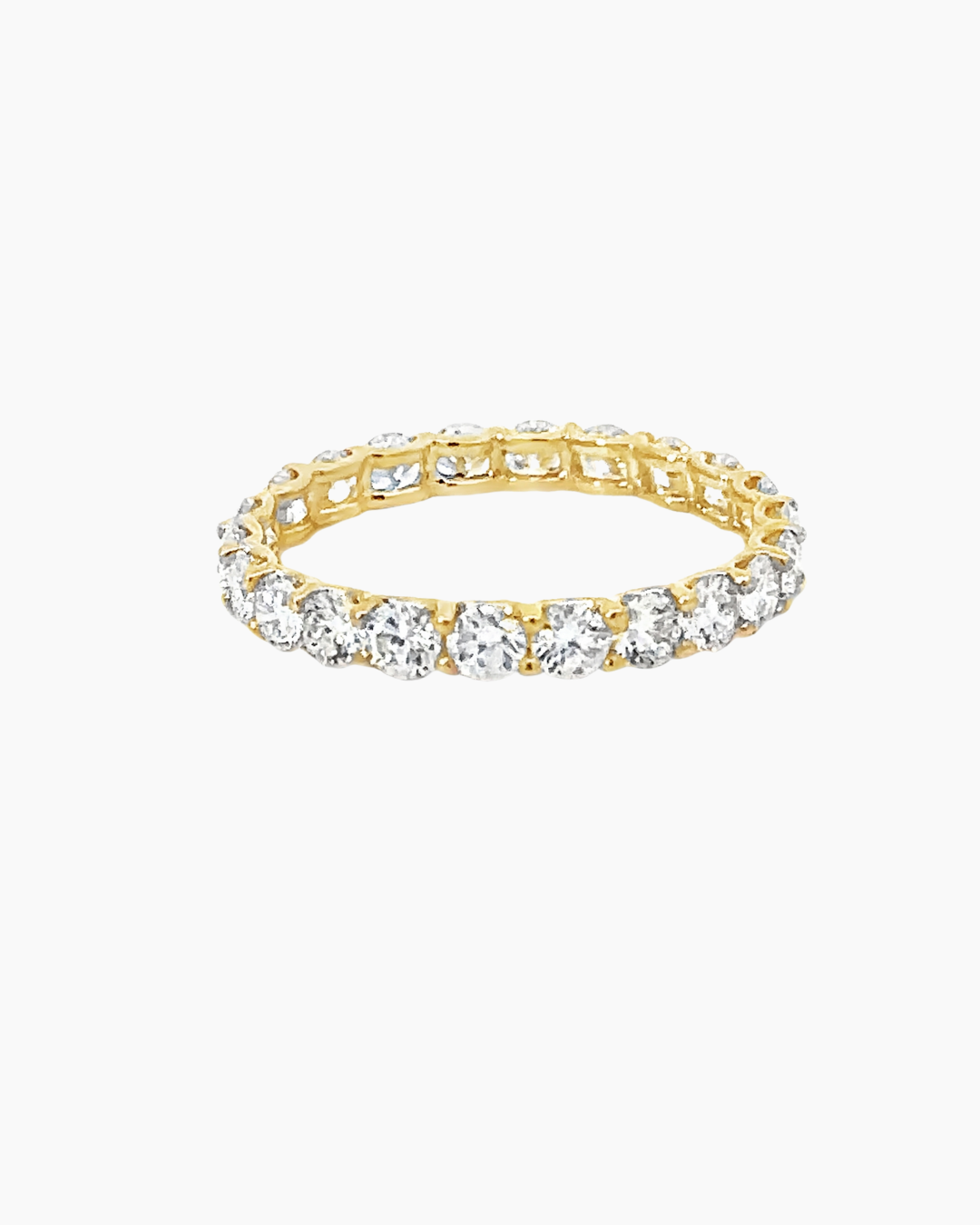 14KT YELLOW GOLD LABGROWN ETERNITY BAND