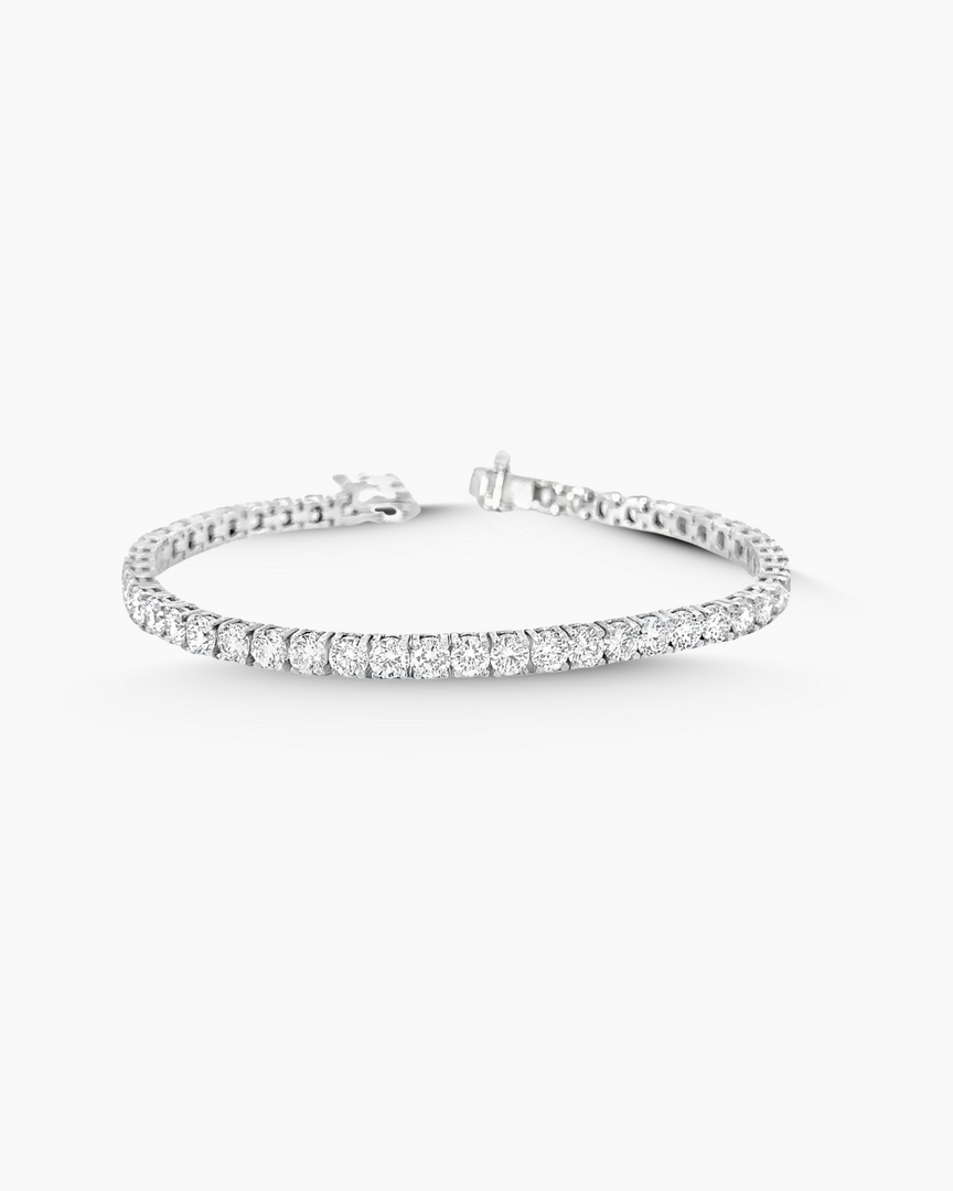 10KT NATURAL DIAMOND TENNIS BRACELET