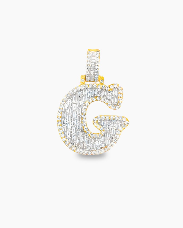 10KT Yellow Gold ' G ' Letter Pendant