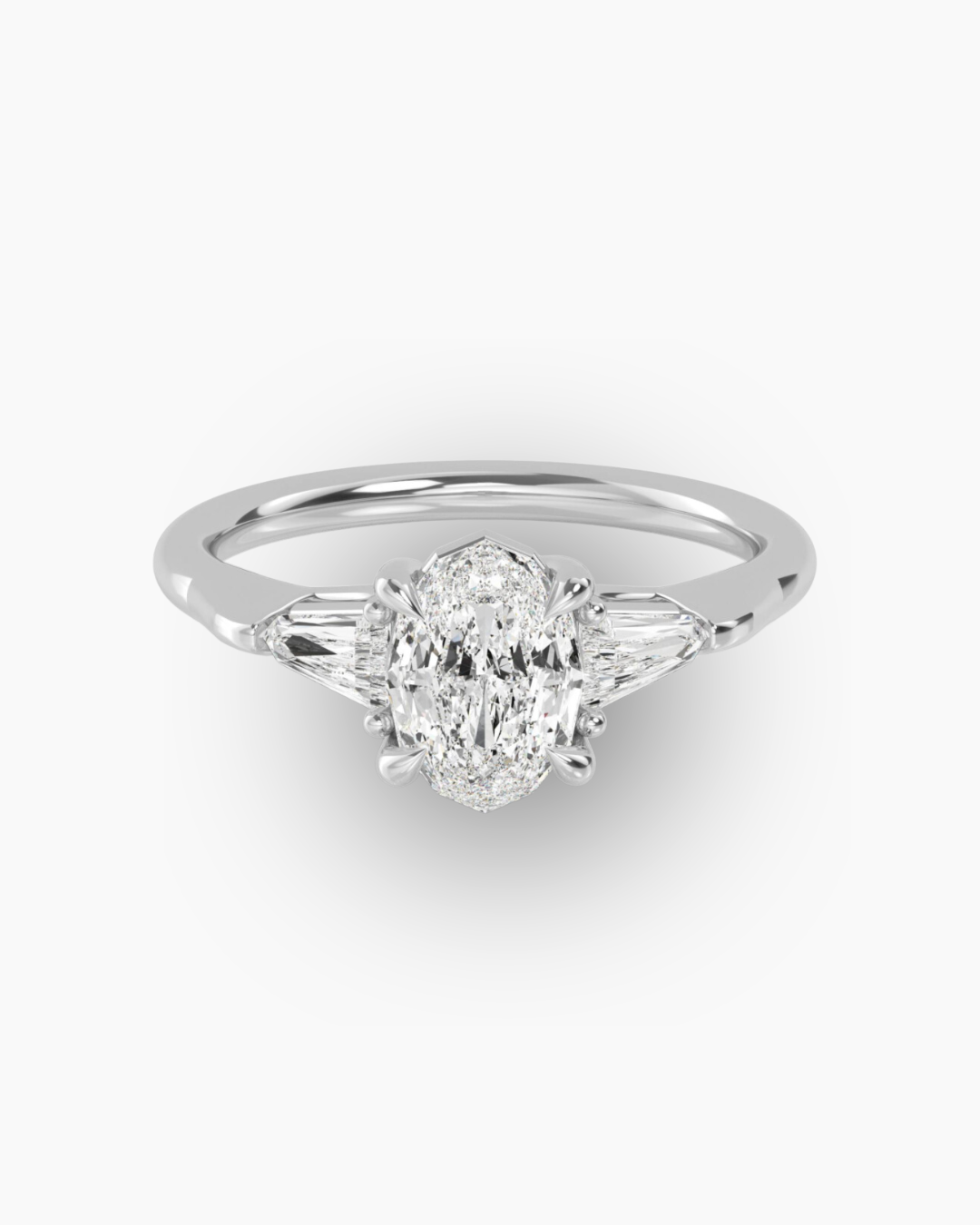 1.07 CT Oval Shape Engagement Ring