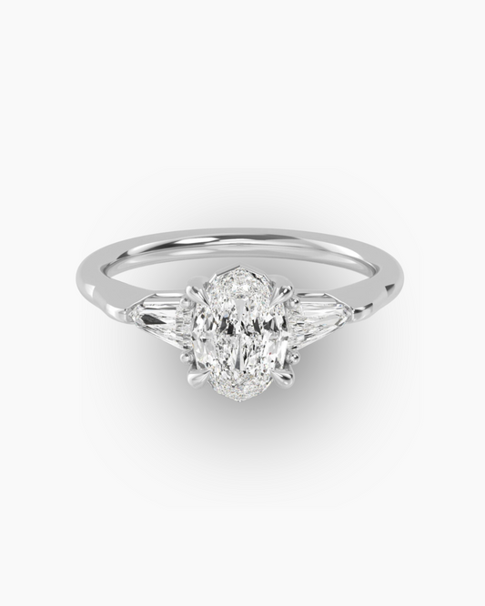 1.07 CT Oval Shape Engagement Ring