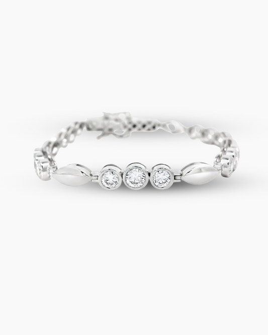 14KT LAB GROWN TENNIS BRACELET