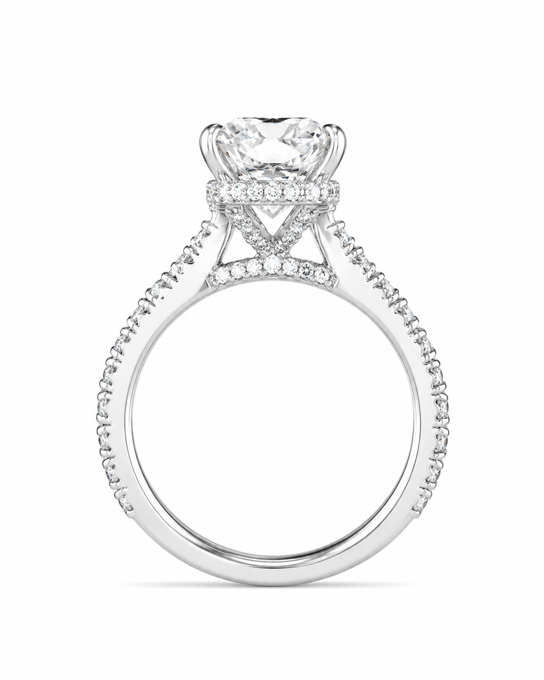 RAEH Signature Radiant Lab Grown Diamond Engagement Ring