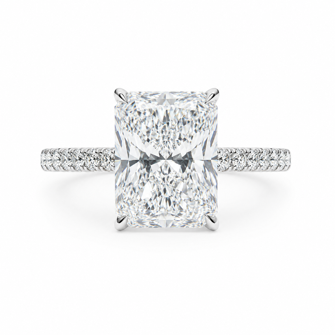 RAEH Signature Radiant Lab Grown Diamond Engagement Ring
