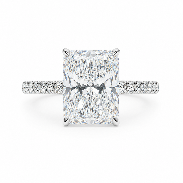 RAEH Signature Radiant Lab Grown Diamond Engagement Ring
