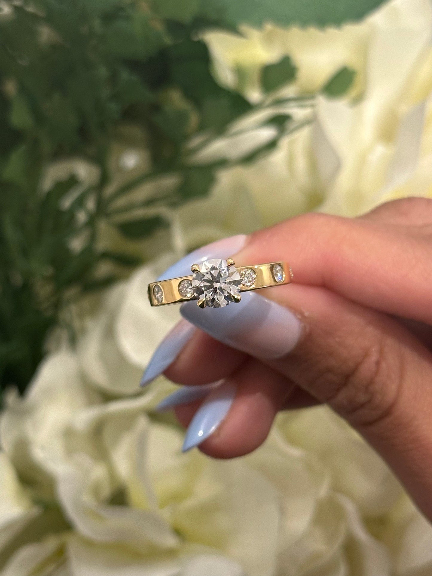 1.43 TWT 14KT YG DIAMOND RING