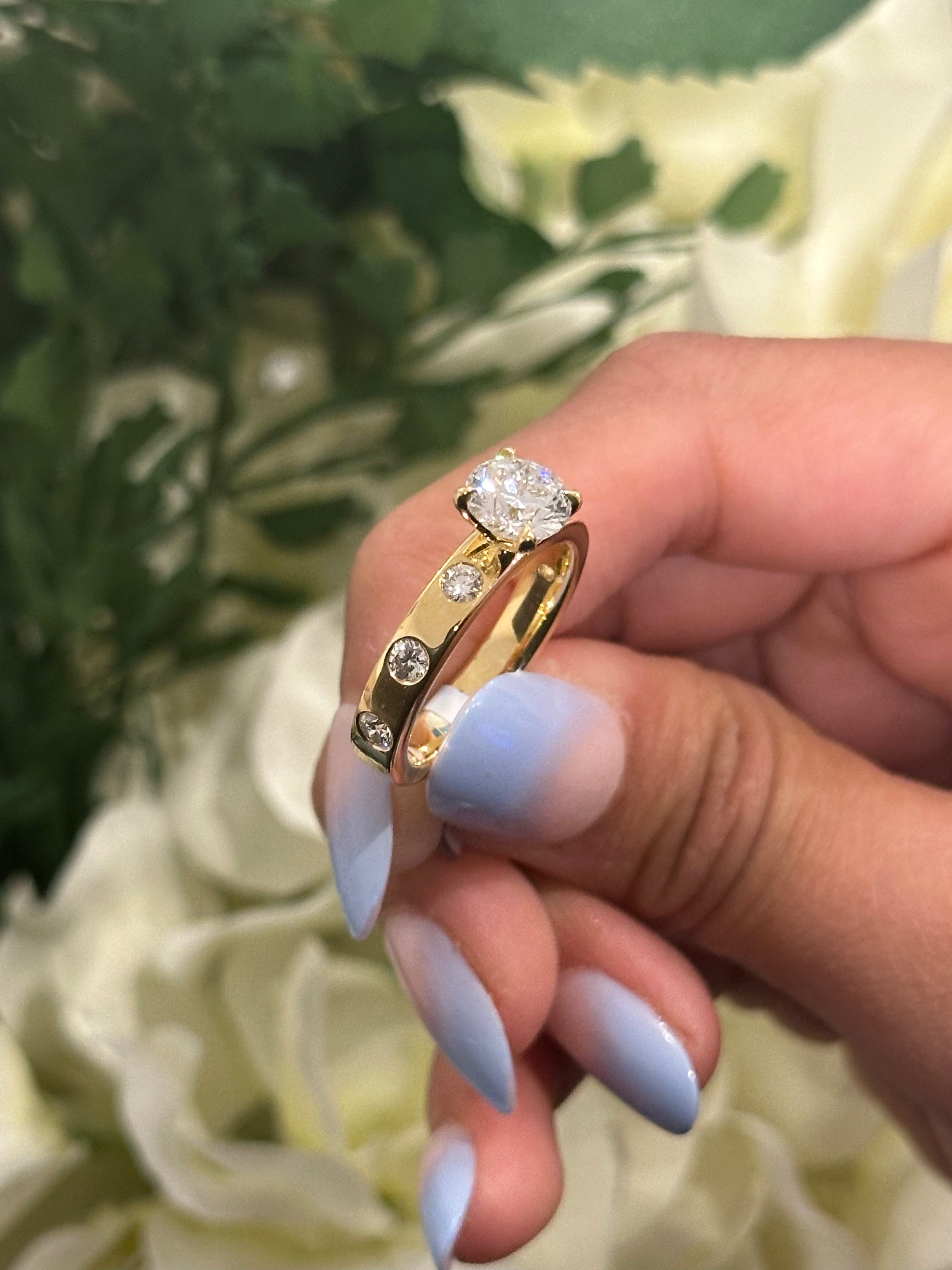 1.43 TWT 14KT YG DIAMOND RING