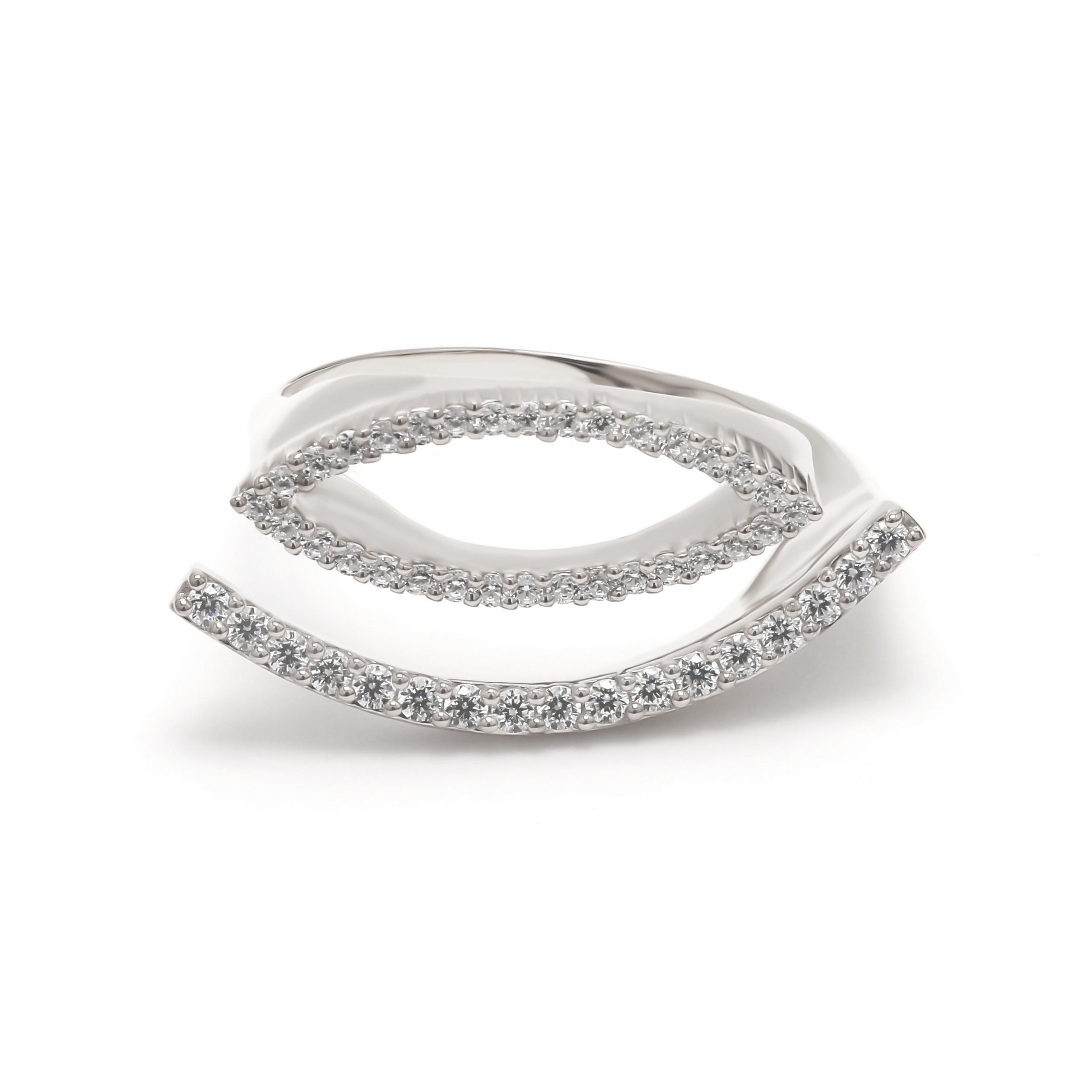 18K White Gold
