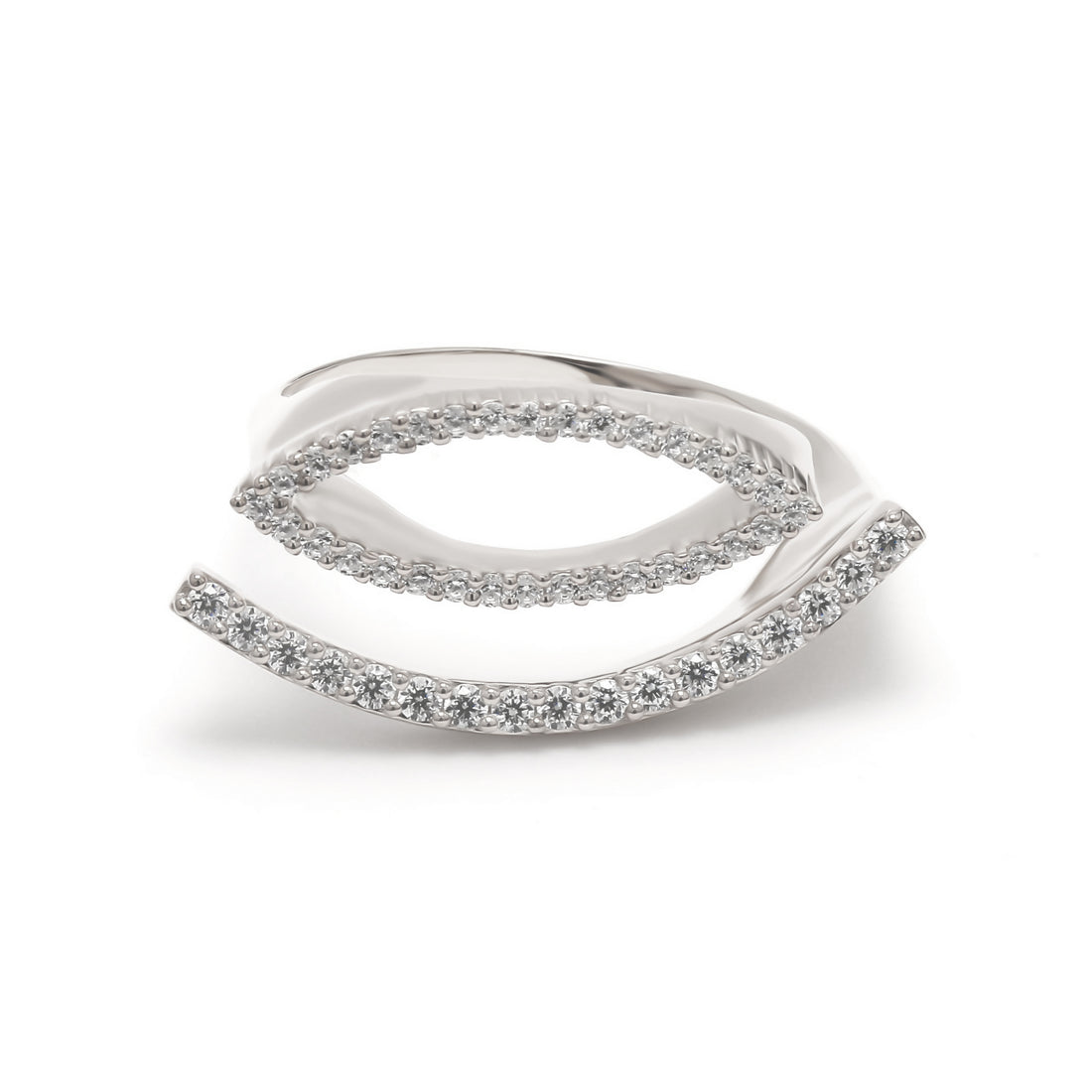 18K White Gold