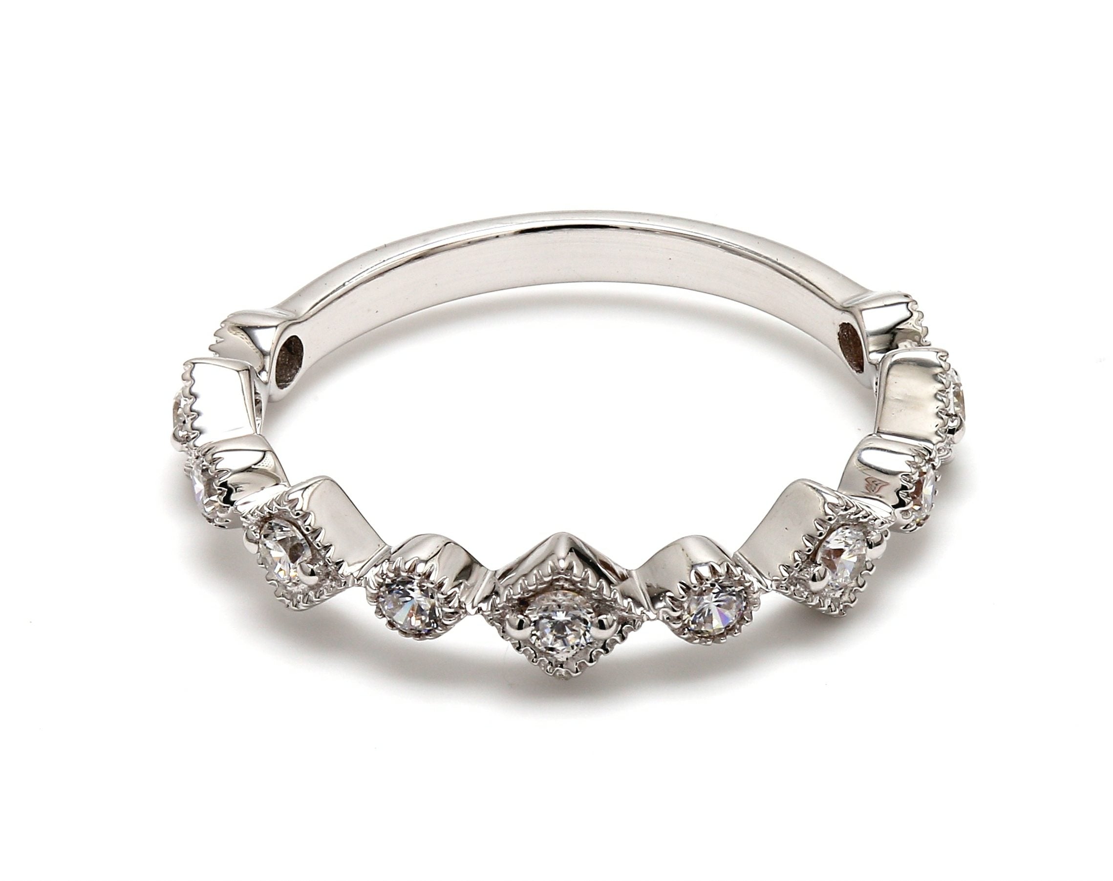 18K White Gold