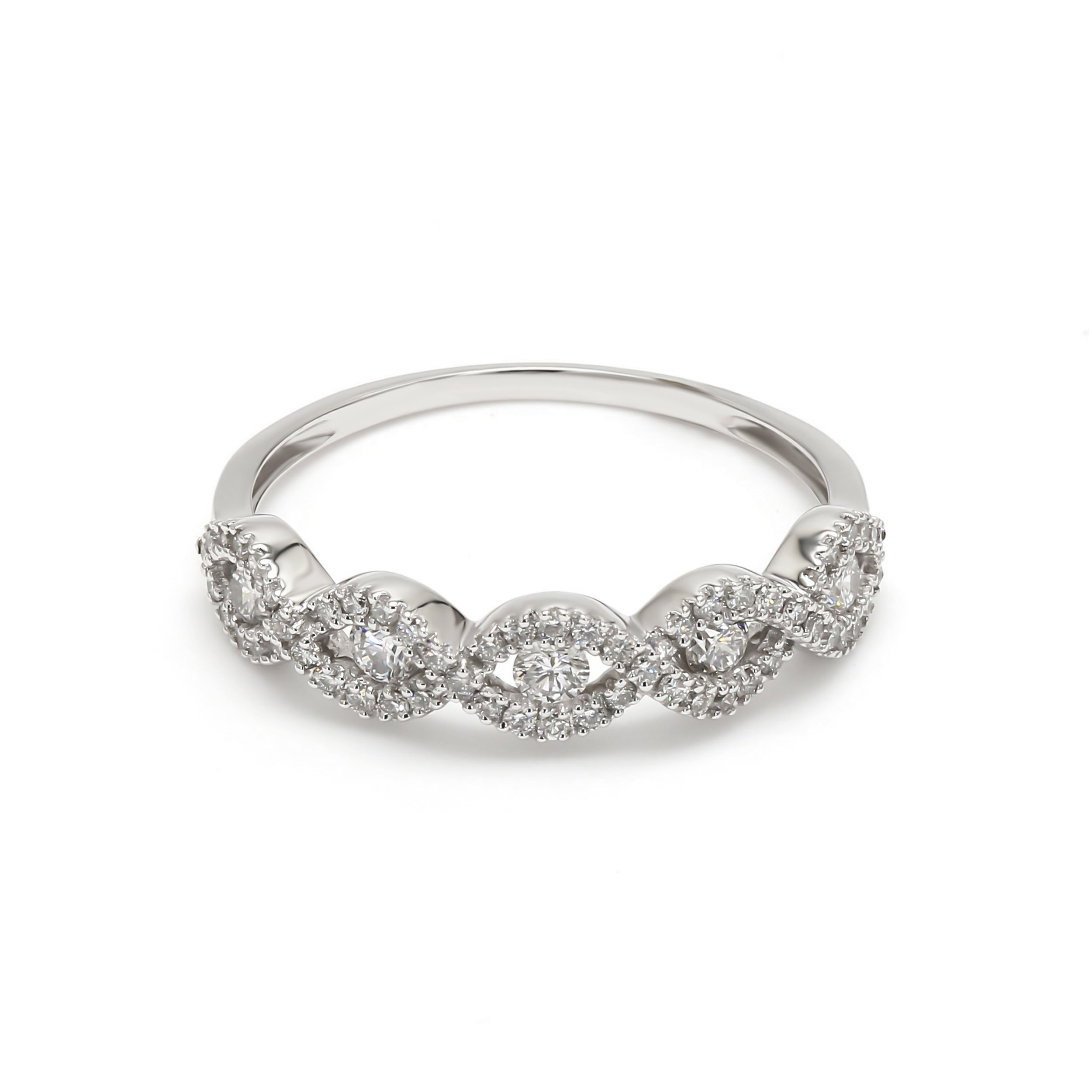 18K White Gold