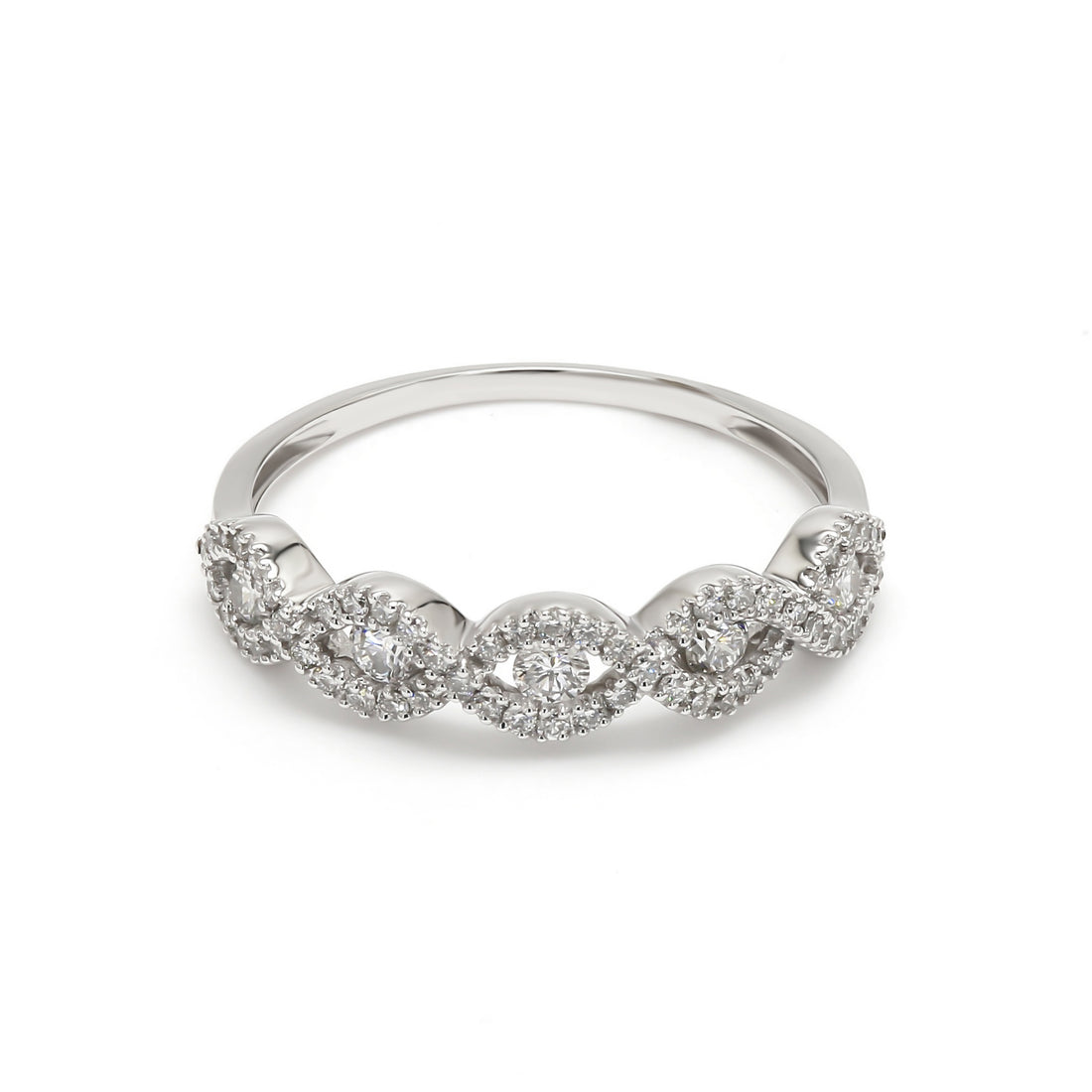 18K White Gold