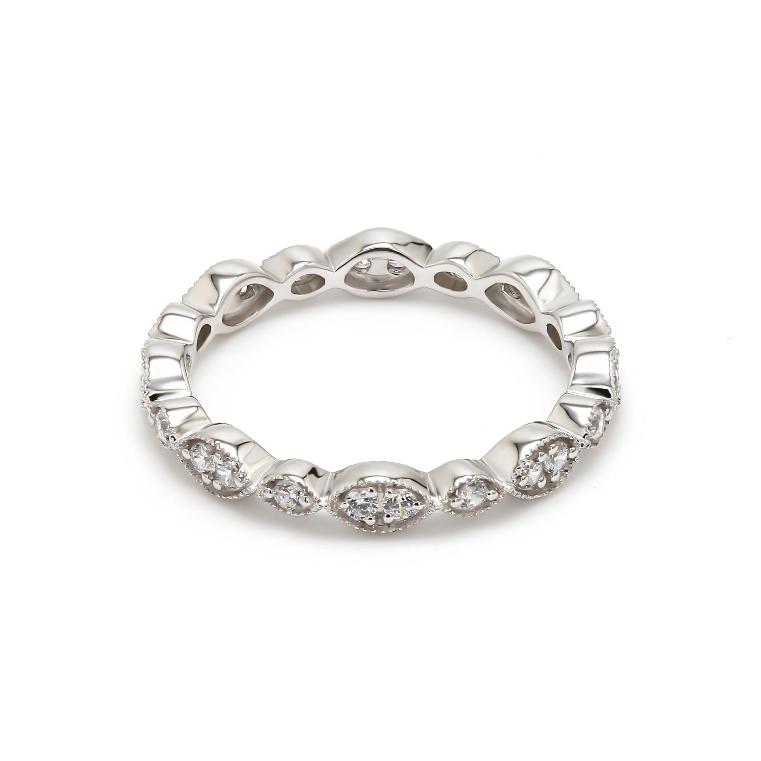 18K White Gold