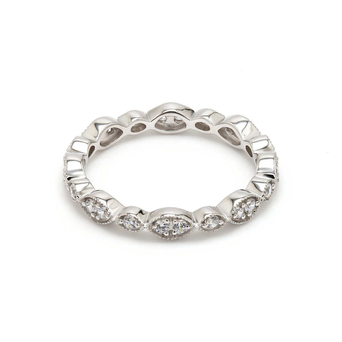 18K White Gold
