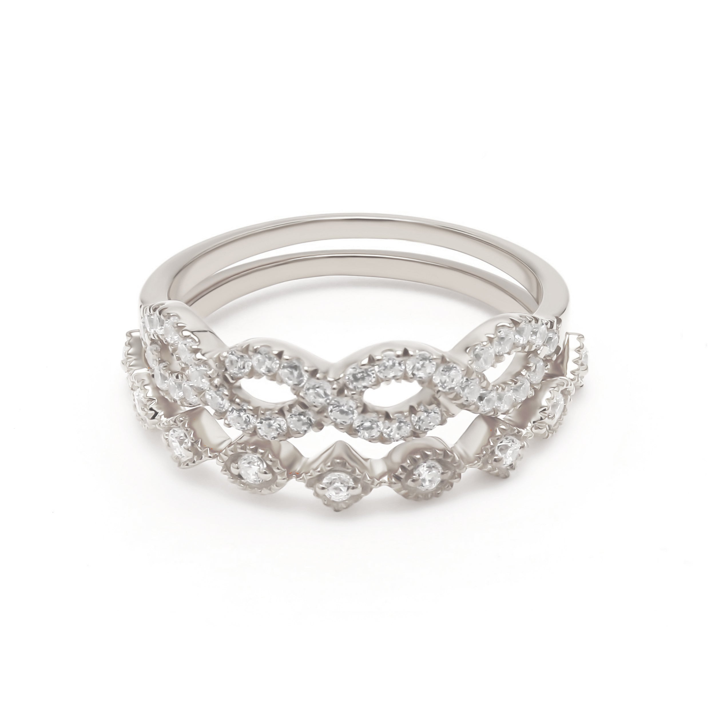 18K White Gold