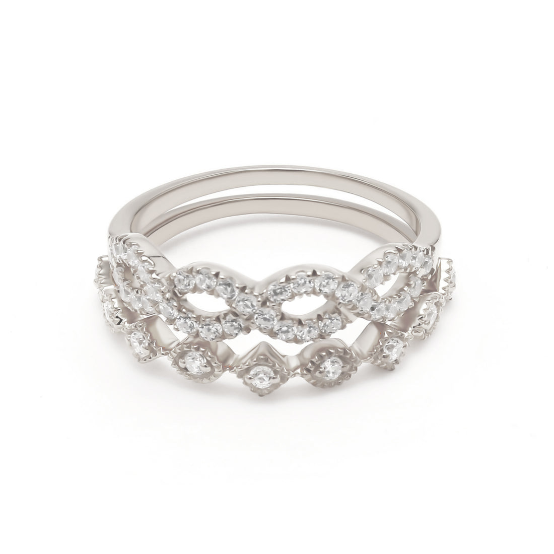 18K White Gold