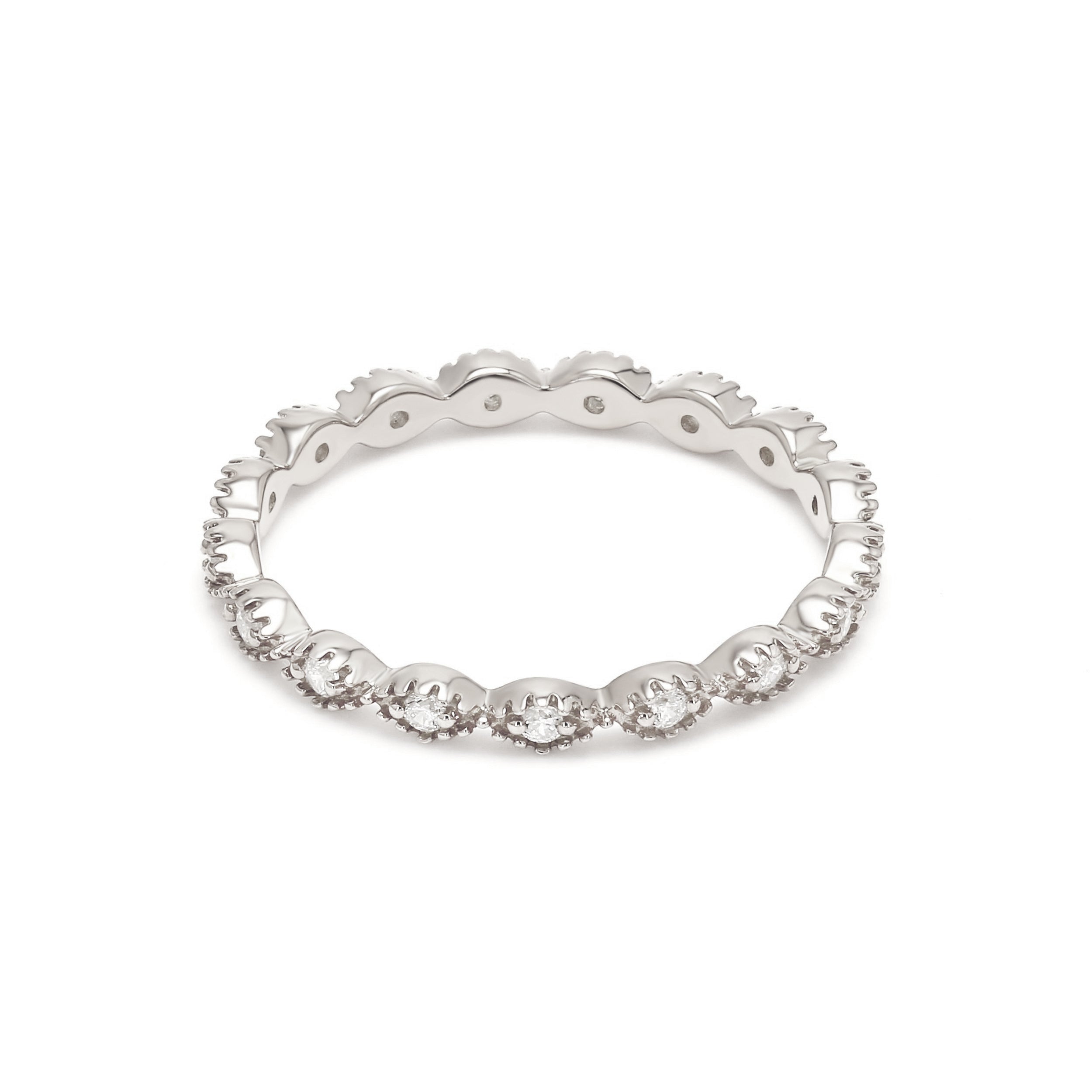 18K White Gold