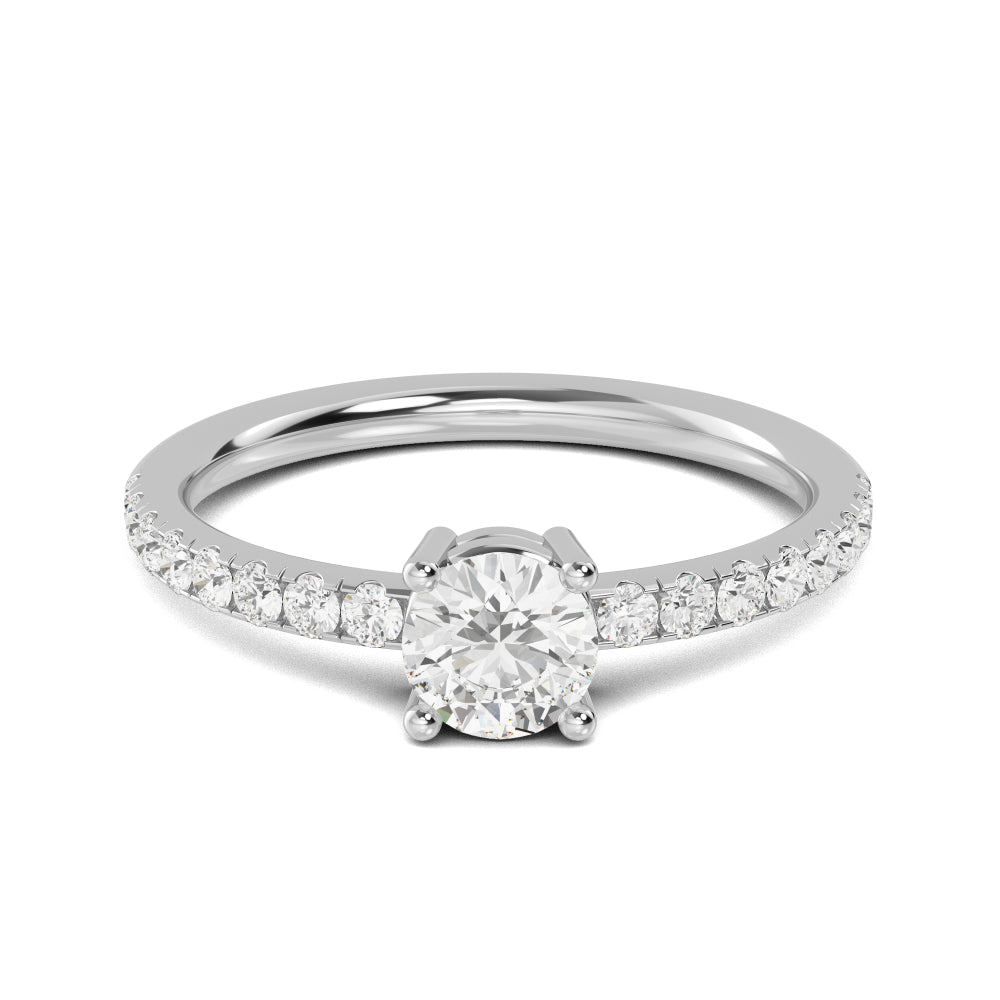 18K White Gold