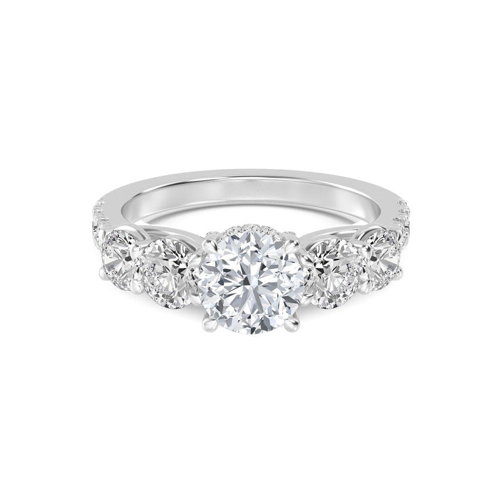 18K White Gold