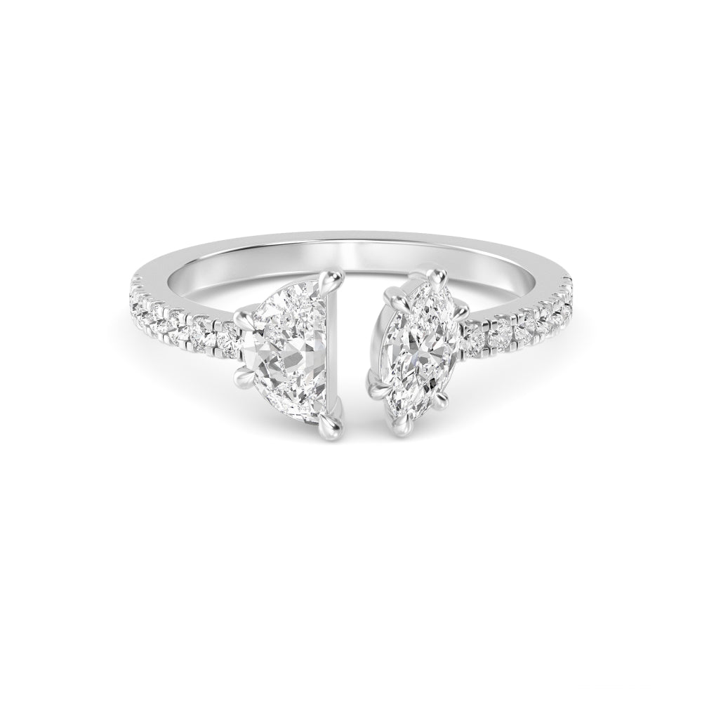 18K White Gold