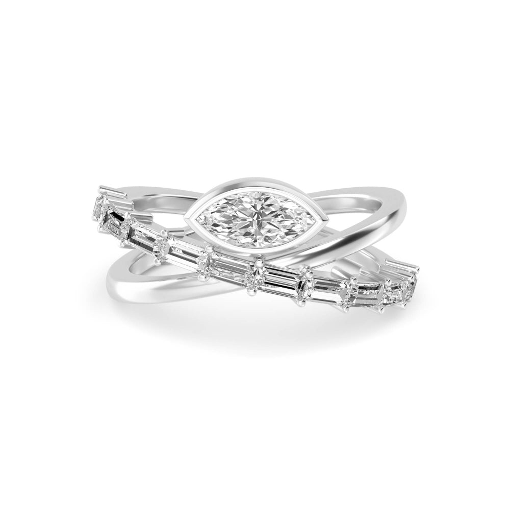 18K White Gold