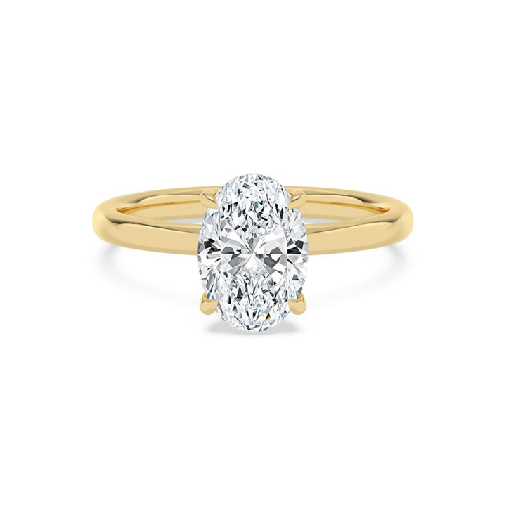 SIA 2 CT Labgrown Diamond Solitaire Engagement Ring with Hidden Halo