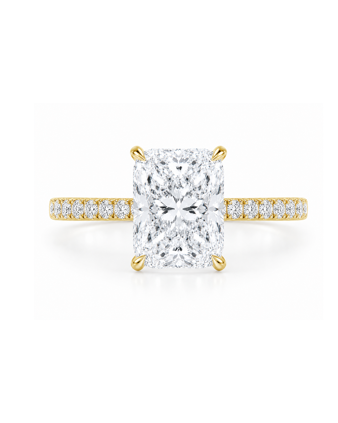 SAYA Elongated Cushion Cut Lab Grown Diamond Engagement Ring