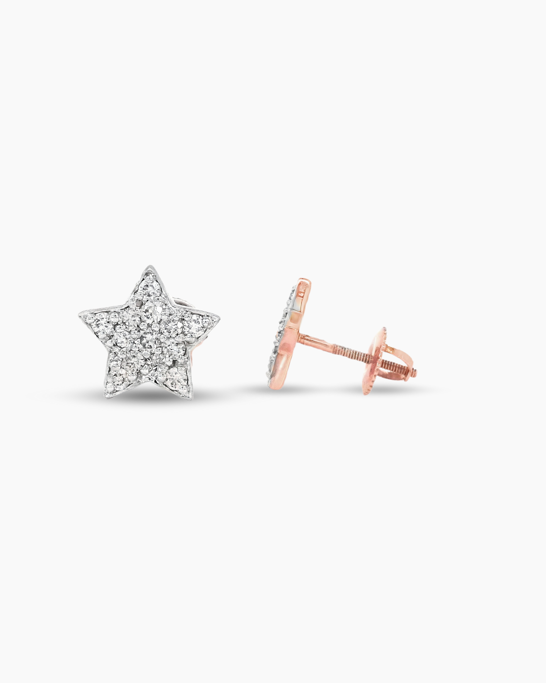 ROSE GOLD STAR EARRINGS
