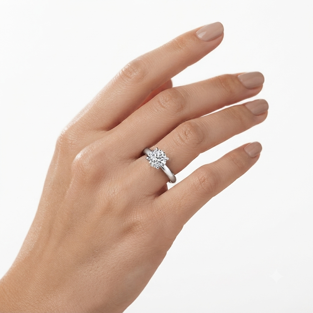 Classic 1ctw Lab Grown Diamond Engagement Ring 1 ctw